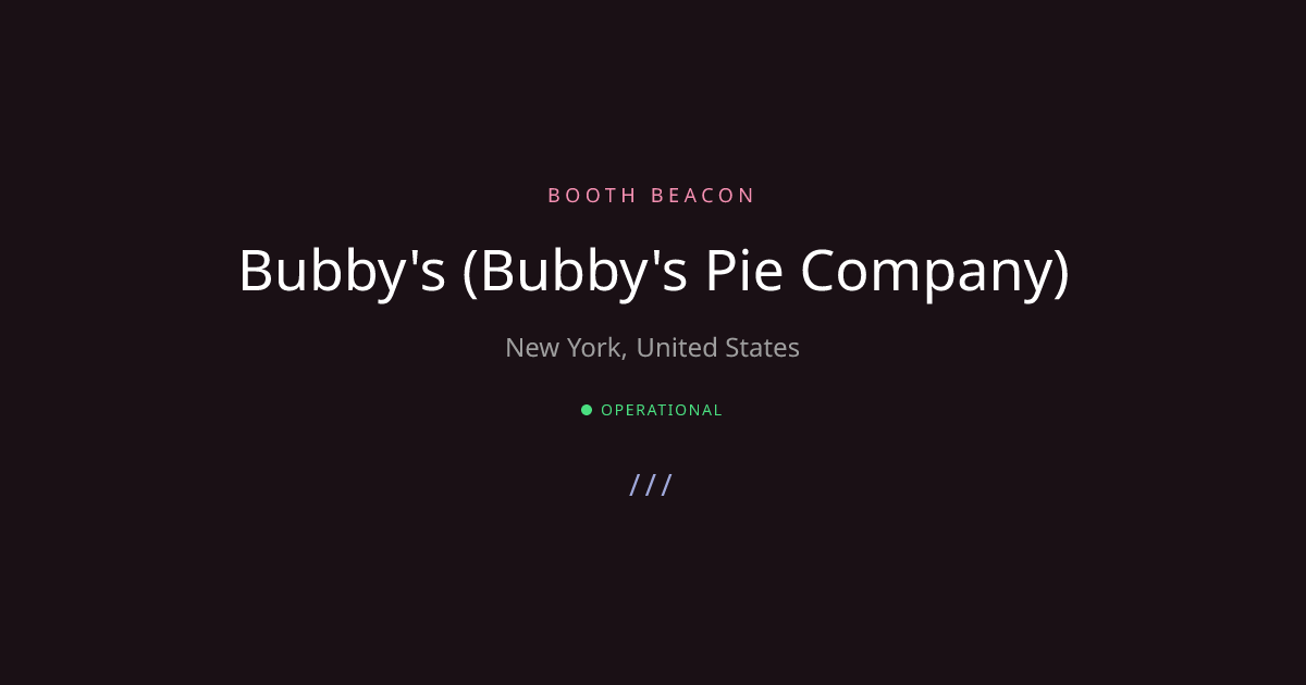 New York Analog - Bubby's (Bubby's ... | Booth Beacon