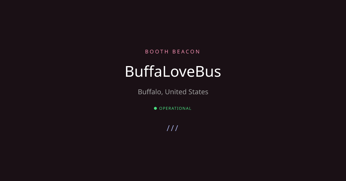 Buffalo Photo booth - BuffaLoveBus | Booth Beacon