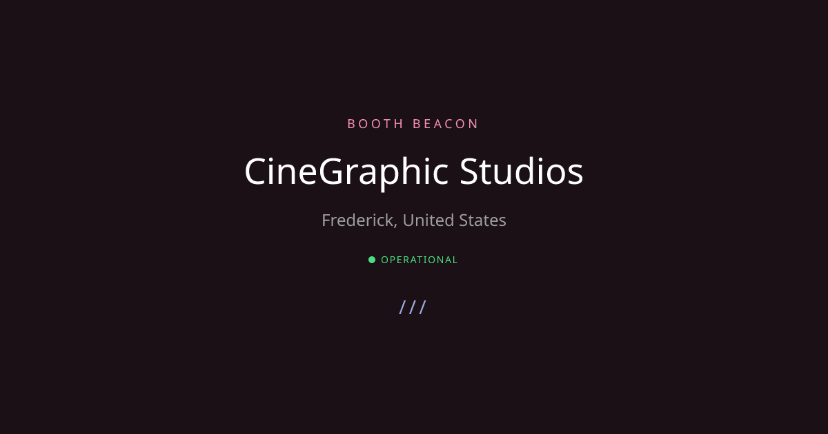 CineGraphic Studios, Frederick Photo Booth