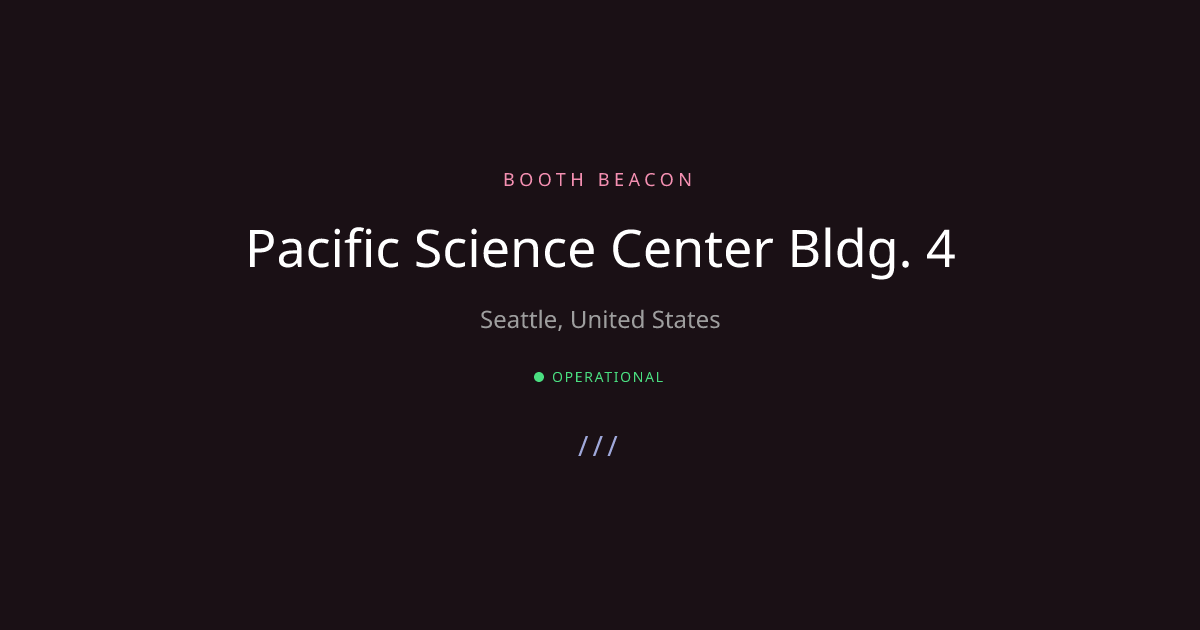 Seattle Photo booth - Pacific Science C... | Booth Beacon