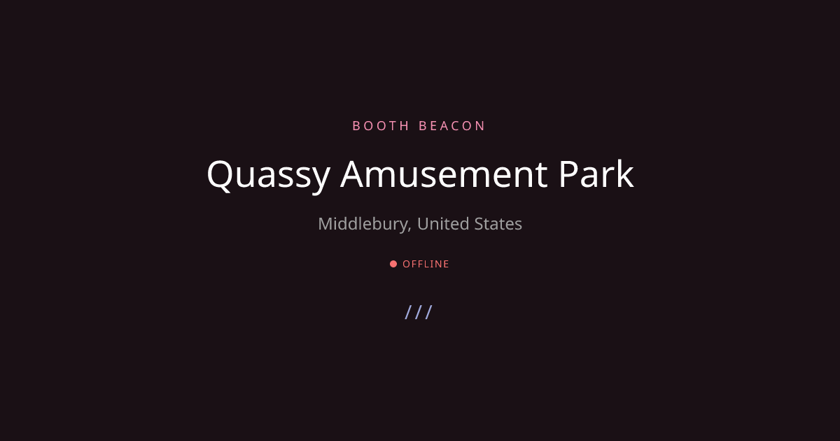 Middlebury Analog - Quassy Amusement ... | Booth Beacon