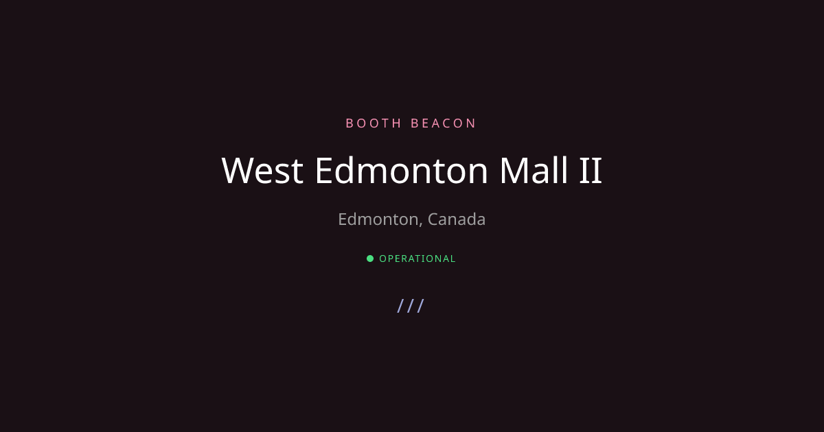 Edmonton Analog - West Edmonton Mal... | Booth Beacon